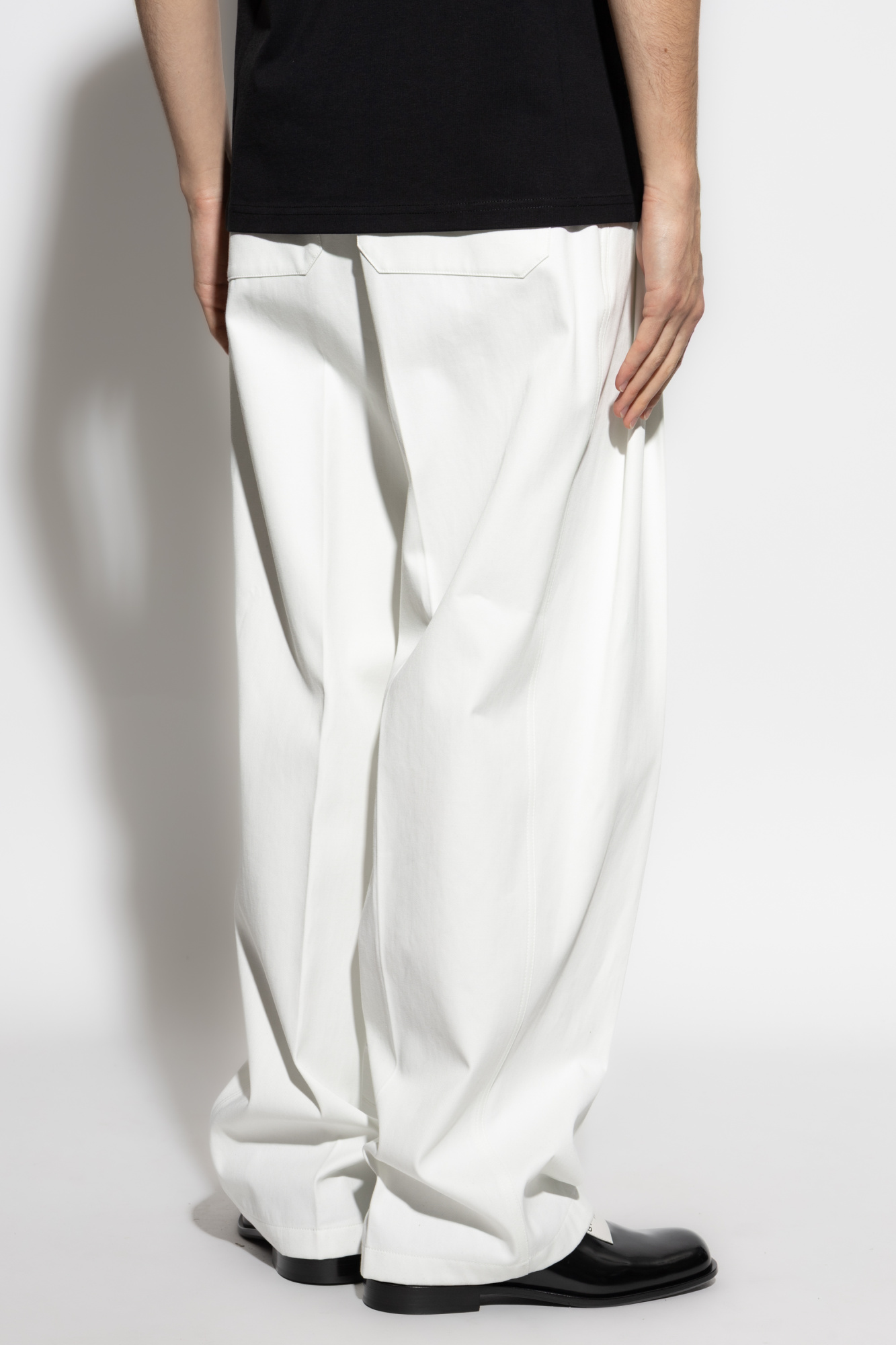パンツ GIVENCHY White Cotton Wide-Leg Pant White Givenchy Pants for Men | Lyst